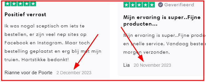 De webshop opent pas op