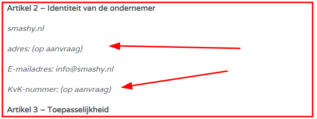 Dit mag natuurlijk NIET!