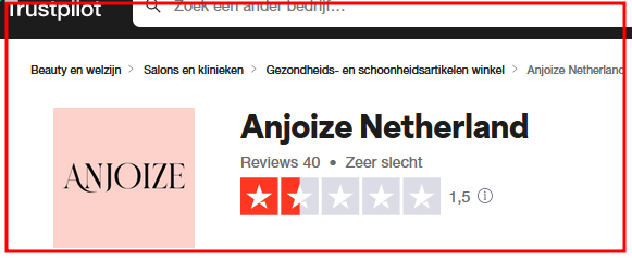 Erg slecht! (c) Trustpilot